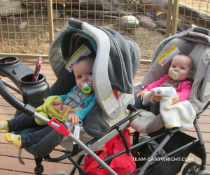 A double stroller- One of the must-haves when you are expecting twins. #twins #gear #supplies 