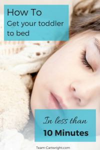 How to get your toddler to bed in less than 10 minutes. Easy bedtime routine for baby, toddler, and kids.