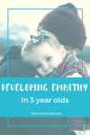 Children develop empathy younger than we think. Here are some developments my three year old has made. Empathy in Children | Emotional Development | Feelings in Children #empathy #emotional #development #toddler #preschooler #feelings Team-Cartwright.com