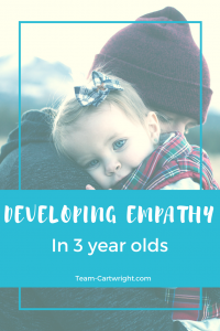 Developing empathy in preschoolers and three year olds. Working with children to understand how others feel. Emotional development in children.