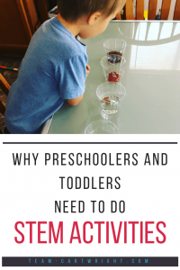 Why should you bother to do science with preschoolers? It isn't like they are going to understand higher level concepts.  But these activities are so important for kids. Learn why these activities are so good for little ones to do! #preschool #STEM #science #activities #development #positive #parenting Team-Cartwright.com