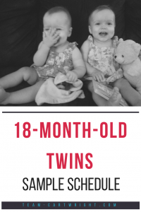 Here is the schedule we used for our 18 month old twins.  Eat, play, sleep cycle with breastfed twins.  #babywise #schedule #twins #18months #18 #toddler #1yearold #eatwakesleep Team-Cartwright.com