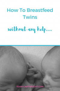How to breastfeed twins on your own, the logistics of double nursing.