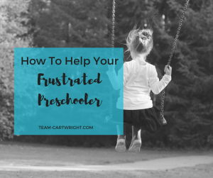 How to help your frustrated preschooler. Tips to help you preschooler deal with frustration.