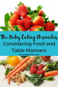 Considering food and table manners help to stop picky eating in toddlers and preschoolers.