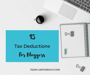 Are you a blogger trying to figure out the business side of things? Confused on your blog taxes? I can help. Here are 15 potential tax deductions for bloggers.