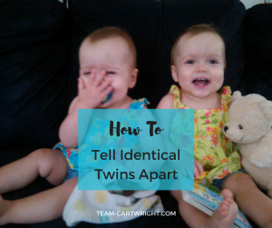 How to tell identical twins apart. #identicaltwins #twins