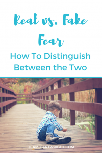 Real vs. Fake Fear: How To Distinguish Between the Two. Is your child expressing fears, but you aren't sure if they are really afraid or if something deeper is going on? I can help you out. #toddler #preschooler #handlingfear