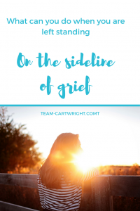 Watching our loved ones deal with tragedy is tough. What can we do when we are left standing on the sideline of grief? #grief #infantloss #friendship