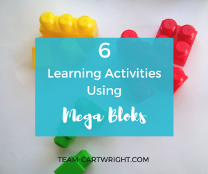 6 Learning Activities Using Mega Bloks. #learningactivity #toddler #preschool