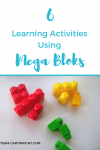 6 Learning Activities Using Mega Bloks. #toddler #preschooler #learning