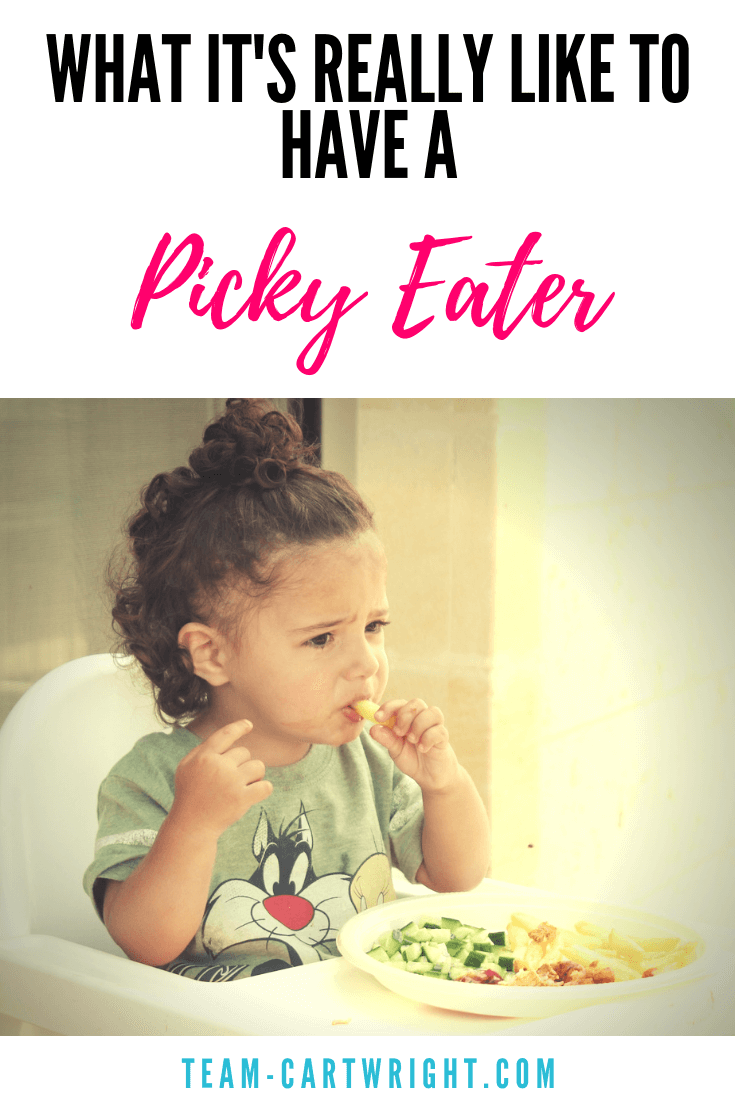 Want to know what life with a picky eater is like? It's tough. You know what doesn't help? Everyone's unwelcome comments. Here are the worst things to say to a mom of a picky eater and what you can say. #pickyeater #realmom #mom #toddler #preschool #kid #eatinghabits #health #healthyeating #discipline Team-Cartwright.com