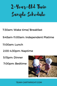 Two-Year-Old Basic Sample Schedule #toddler #twin #schedule