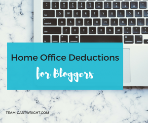 How to determine if you qualify for and how to calculate home office deductions for bloggers. #blog #bookkeeping #smallbusiness #taxes 
