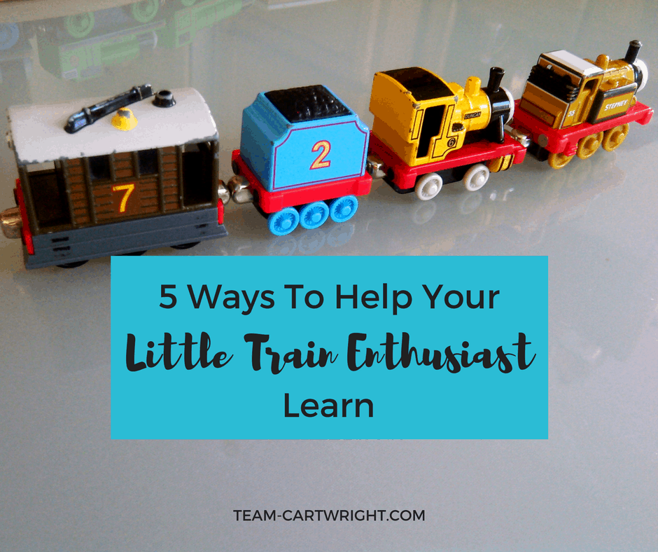 5 Ways to help your little train enthusiast learn. Learning activities for toddlers, preschoolers, and kids.