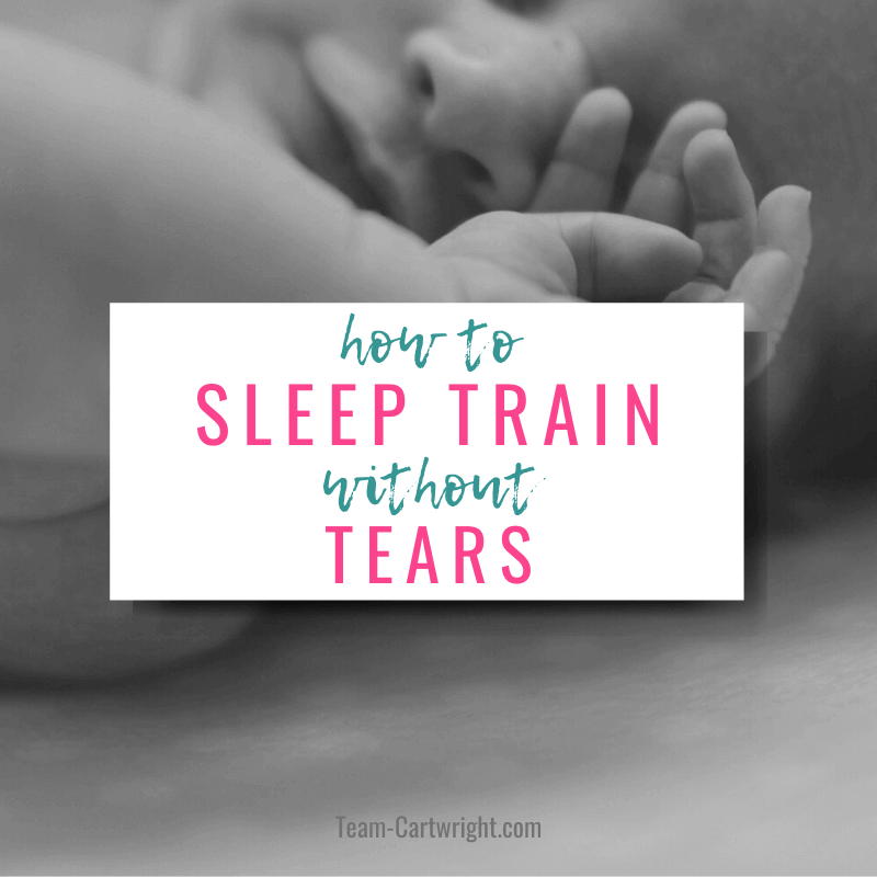 how to sleep train without tears and picture of sleeping baby