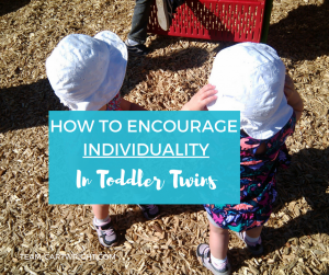 How to encourage individuality in toddler twins. Twin parents know they need to treat their twins as individuals, not a unit. But having twin toddlers and one sole caregiver can make that tough. Here are ways to train yourself as a parent to recognize your twins as individuals and let your twins feel seen for who they really are. Twin Toddlers | Twins As Individuals | Parenting Twins | Encouraging individuality in twins #twins #toddlers #parenting #raising #individuals #encourage #individuality Team-Cartwright.com