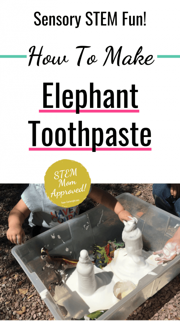 Sensory STEM Fun How To Make Elephant Toothpaste picture
