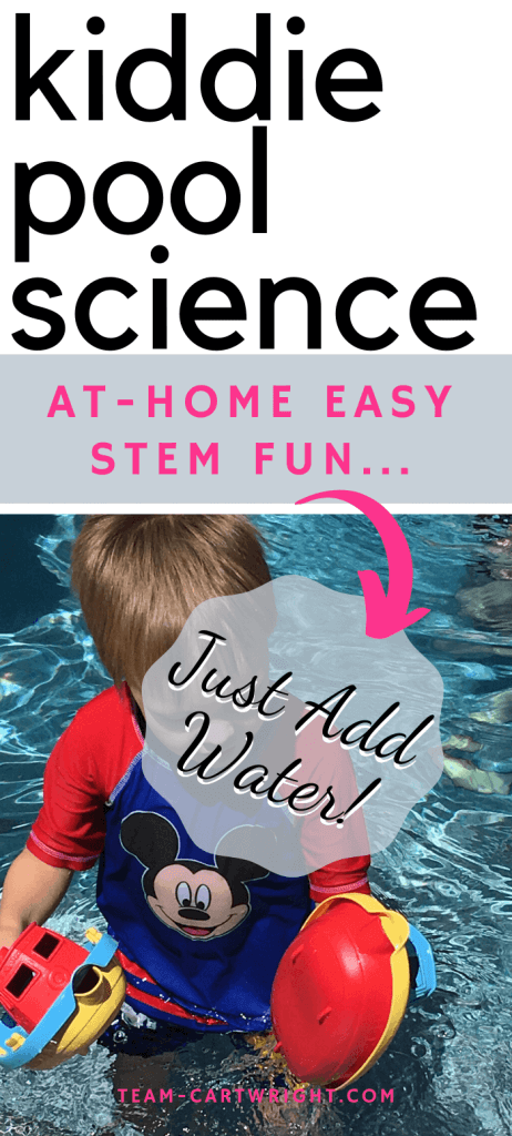 kiddie pool science: at home easy STEM fun