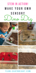 Create a tasty archaeological dig for your dinosaur lover! This sensory experience teaches about dinosaurs and encourages the scientific method and tastes yummy! #dinosaur #sensory #science #activity #STEM #kids #preschool #toddler Team-Cartwright.com