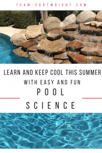 Easy and fun science activities to do in the pool! No prep, no need to pack anything extra. Use the pool to teach your kids about science. 4 simple explanations and things to try! #summer #swimming #pool #science #stem #activity #toddler #preschooler Team-Cartwright.com