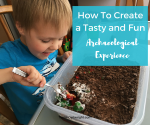 Sensory STEM fun with a tasty archaeological dig. Use Jell-O to create a science project your kids can eat! #STEMactivity #scienceathome #toddlerlearning #preschoollearning #homeschool #birthdaypartyactivity #kidcraft Team-Cartwright.com