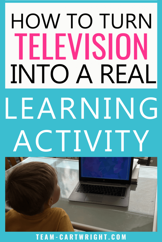 How to turn television into a real learning activity