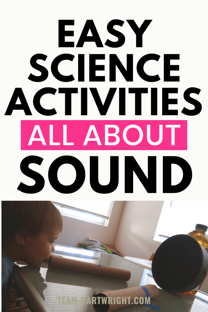 simple sound science activities for kids from at home supplies