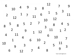 Simple number search activity to teach number sense. Perfect for toddlers and preschoolers. #learning #activity #number #sense #counting #preschool #toddler Team-Cartwright.com