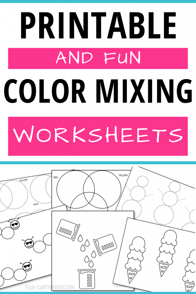 Printable and fun Color Mixing Worksheets