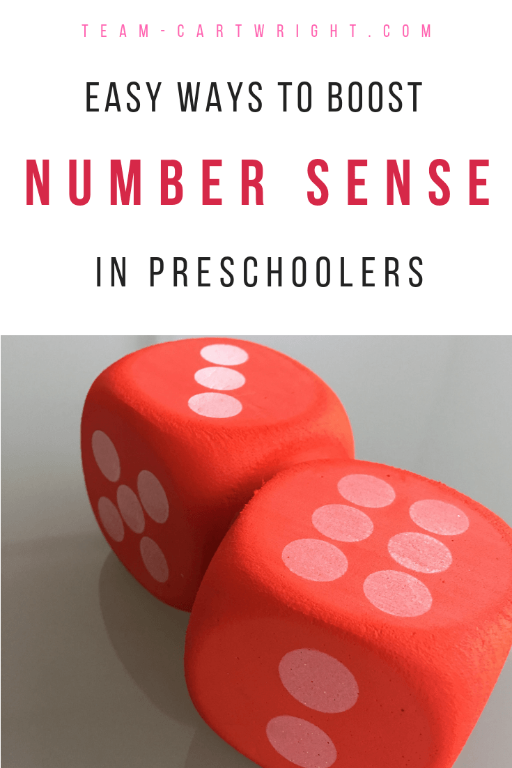 Number sense is so important for future math success. But what exactly is it? And how do you help your kids learn it? Here is what number sense means and super easy ways to boost it in your children. #number #sense #math #learning #activity #game #toddler #preschooler #kids Team-Cartwright.com
