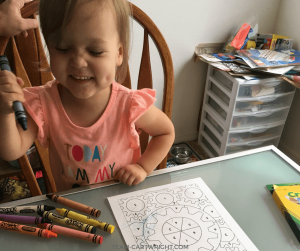 Learn all the benefits coloring has for children's physical and emotional development. Plus free coloring pages to print! #coloring #learning #activity #printable #free #development #toddler #preschool #kids Team-Cartwright.com