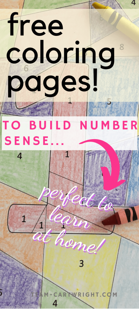 free coloring pages to build number sense