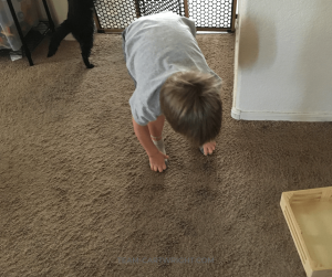 Have your kids hold their toes and try to jump forward. They can't. Learn why plus get more fun and easy human body science experiments to wow your kids! #kids #preschool #science #STEM #learning #activity Team-Cartwright.com