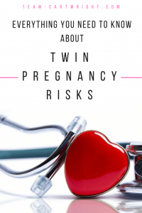 Everything you need to know about twin pregnancy risks. There are very real risks to having identical twins, but being aware of these conditions can help your babies be as healthy as possible. #twins #pregnancy #identical #risks Team-Cartwright.com