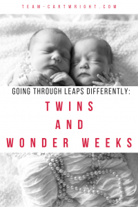 Why do twins hit leaps differently? Learn all about twins and the Wonder Weeks. #twins #wonder #weeks #baby #newborn #development #leaps #milestone Team-Cartwright.com