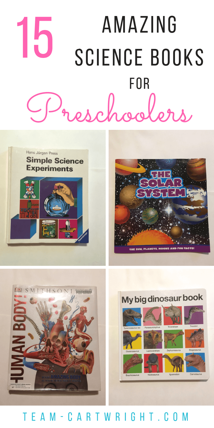 The best STEM books for preschoolers and toddlers. Everything from space to dinosaurs, life science to projects. Inspire your kids with STEM. #preschool #toddler #books #picturebooks #boardbooks #sciencebooks #STEMbooks Team-Cartwright.com