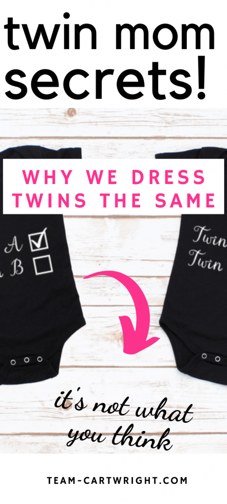 twin mom life why we dress our twins the same