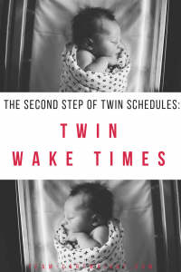 Wake your twins up. Seriously. The best way to get them on a schedule is to wake them up to eat. Here is step two to getting your twins on a solid schedule. #twins #newborntwins #twinschedule #waketimes #bedtimeroutine #twinsleep #babywise #babywiseschedule #schedule Team-Cartwright.com