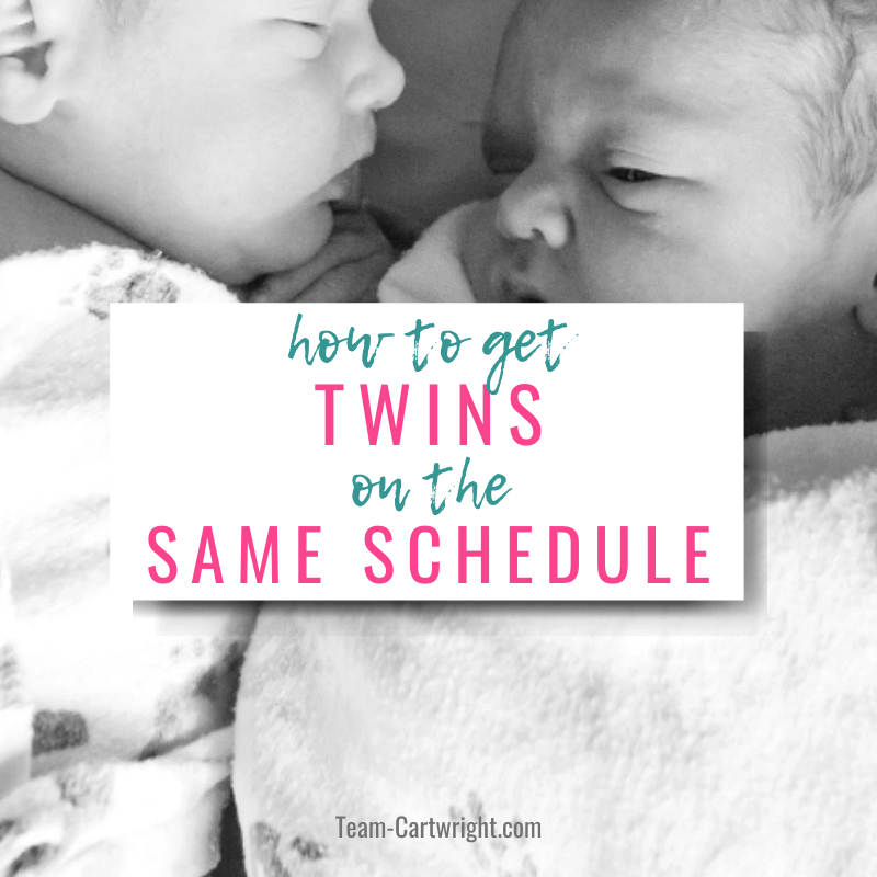 how to get twins on the same schedule