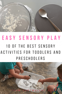 10 easy and fun sensory play idea for toddlers and preschoolers. Learn why sensory play matters and get the best sensory activities that your kids will love! #sensory #sensoryplay #sensoryactivity #preschool #toddler #learning #senses #games Team-Cartwright.com