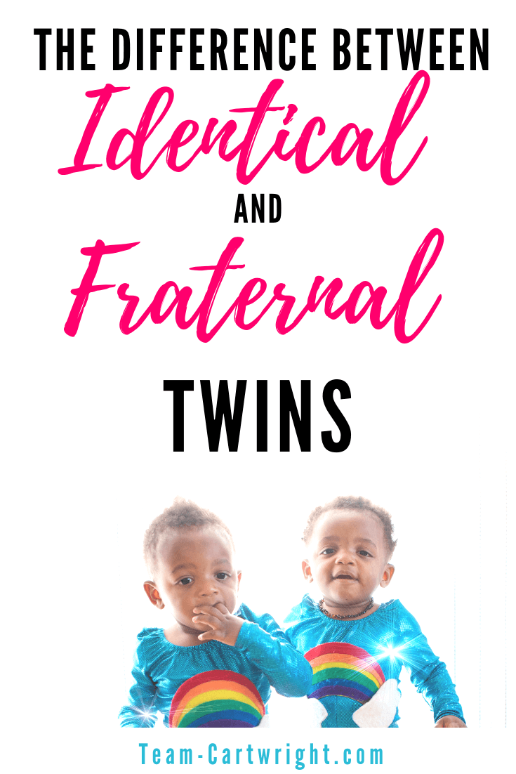 What makes identical twins different from fraternal twins? And how to do you know which twin type you have? Learn about twin zygosity and how twins grown in the womb. #TwinPregnancy #TwinFacts #Twinning #IdenticalTwins #FraternalTwins #TwinTips #NewbornTwins Team-Cartwright.com