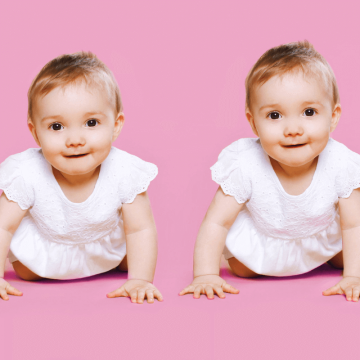 Do twins hit milestones at the same time? Usually not, and that can cause concern. Here is what to do when your twins reach developmental milestones at different times. #TwinMilestones #BabyTwins #TwinDevelopment #ToddlerTwins Team-Cartwright.com