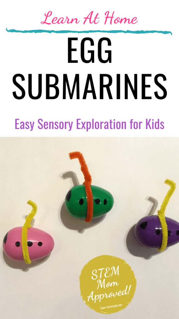 How to make egg submarines sensory activities for kids