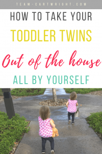 Toddlers running with text overlay how to get toddler twins out of the house all by yourself