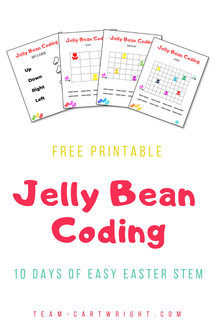 picture of jelly bean coding worksheets with text free printable jelly bean coding 10 days of easy easter STEM