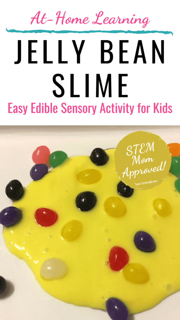 Jelly Bean Slime Easy Edible Sensory Activity for Kids