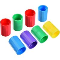 TecUnite 8 Pieces Bottle Connectors Tornado Connector Cyclone Tube for Scientific Experiment and Test, 5 Colors