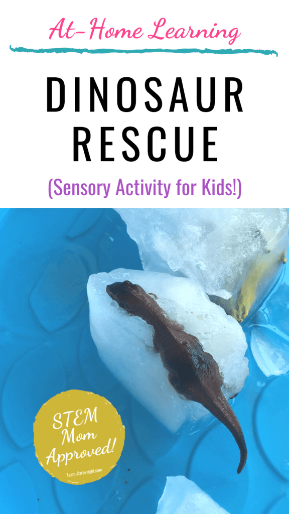 Dinosaur rescue easy sensory activity for kids