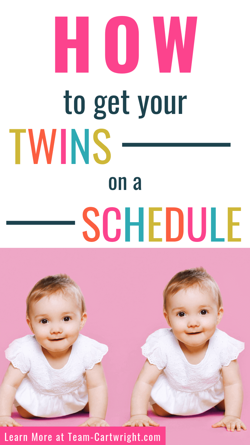 How to get your twins on a schedule with a picture of baby twins